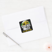 OPPERVLAKTEMIJNWERKER VIERKANTE STICKER (Envelop)