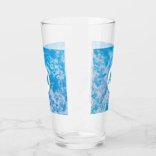 Oppervlaktenaam blauwe en witte ijsplaneet glas (Rechts)