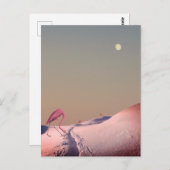 Oppervlakteontvlamming op sneeuw briefkaart (Voorkant / Achterkant)