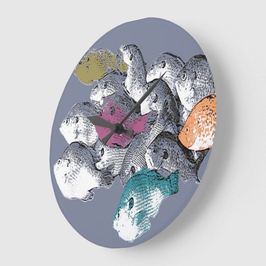 Oppervlaktepatroon - Vis Zwemmen als Grote Klok (Hoek)