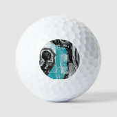 Oppervlaktestroom – Abstracte stroming en structuu Golfballen (Voorkant)