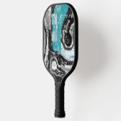 Oppervlaktestroom – Abstracte stroming & structuur Pickleball Paddle (Links)