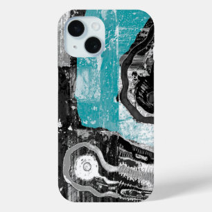 Oppervlaktestroom – Abstracte stroom- en structuur iPhone 15 Case