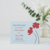 oppies sparen de Datum Save The Date (Staand voorkant)