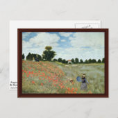 oppies van Claude Monet Briefkaart (Voorkant / Achterkant)
