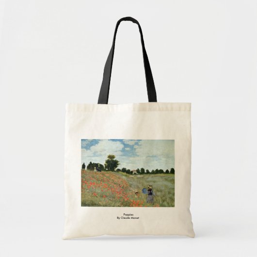 oppies van Claude Monet Tote Bag (Voorkant)