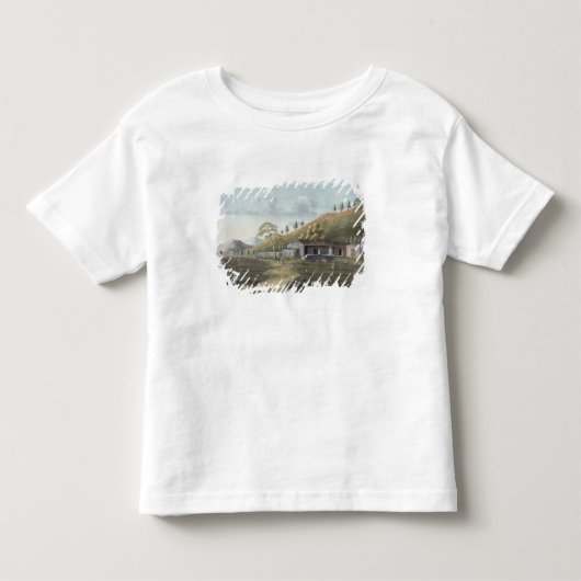 Opplant van thee (w/c op papier) kinder shirts (Voorkant)
