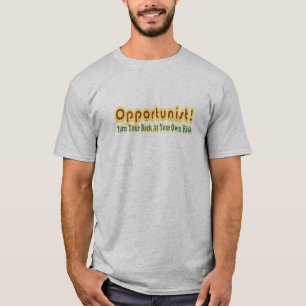 Opportunist Draai je terug bij het ontwerp van de T-shirt