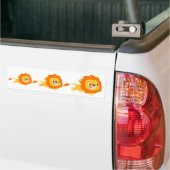 Opportunistische Cartoon Lion bumper sticker (Op Truck)