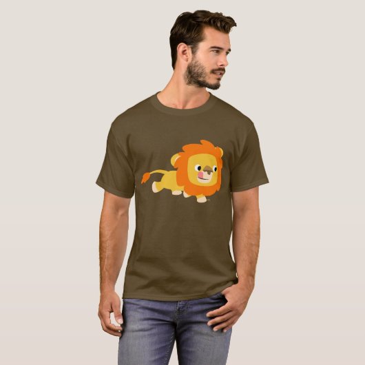 Opportunistische Cartoon Lion T-shirt (Voorkant volledig)