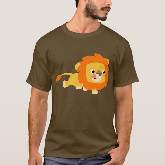 Opportunistische Cartoon Lion T-shirt (Voorkant)