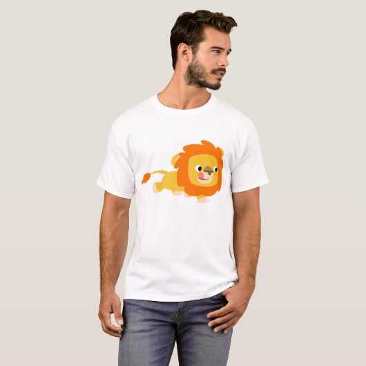 Opportunistische Cartoon Lionkinderen T-shirt (Voorkant volledig)