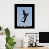 Opportunity Bald Eagles Motivatie Foto Poster (Thuiskantoor)
