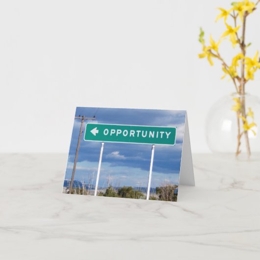 Opportunity Blank-Kaart Kaart (Gele Bloem)
