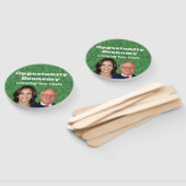 Opportunity Economy Harris Walz 2024 Handwaaier (Niet-gemonteerd)