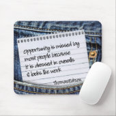 Opportunity Inspirerend Mousepad Muismat (Met muis)