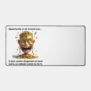 Opportunity is overal op het bureau mat