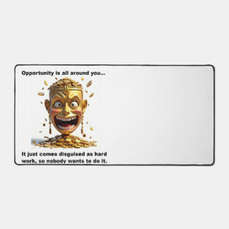 Opportunity is overal op het bureau mat