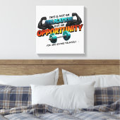 Opportunity Not Obligation Gym Quote Canvas Afdruk (Insitu (Slaapkamer))