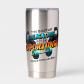 Opportunity Not Obligation Gym Quote Geïsoleerde Drinkbeker (Voorkant)