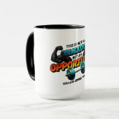 Opportunity Not Obligation Gym Quote Mok (Voorkant links)