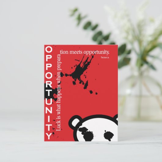 Opportunity ~ Seneca Briefkaart (Staand voorkant)