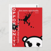 Opportunity ~ Seneca Briefkaart (Voorkant / Achterkant)