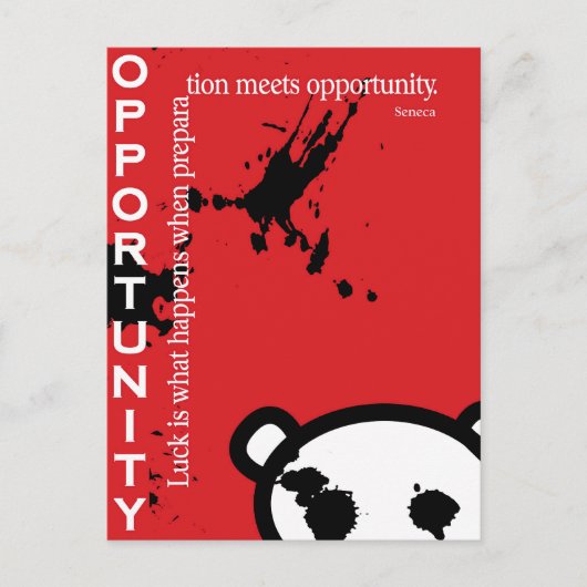 Opportunity ~ Seneca Briefkaart (Voorkant)