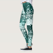 Opposites Attract Aqua Blue Leggings (Links)