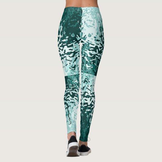 Opposites Attract Aqua Blue Leggings (Achterkant)