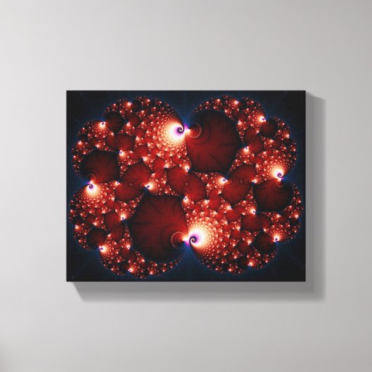Opposites Attract - Fractal Art Canvas Afdruk (Voorkant)