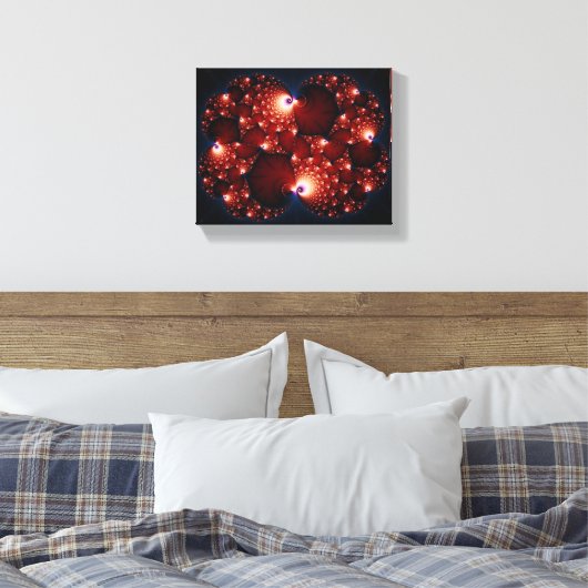 Opposites Attract - Fractal Art Canvas Afdruk (Insitu (Slaapkamer))