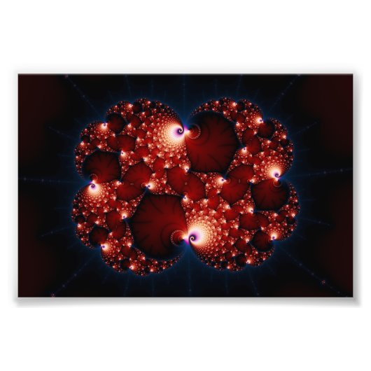 Opposites Attract - Fractal Art Foto Afdruk (Voorkant)