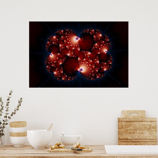 Opposites Attract - Fractal Art Poster (Keuken)