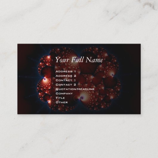 Opposites Attract - Fractal Art Visitekaartje (Voorkant)