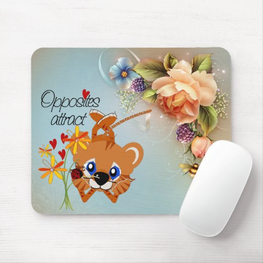 Opposites Attract Mousepad Muismat (Met muis)