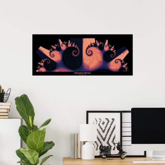 Opposites Attract Poster (Thuiskantoor)