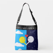 Opposites Attract: Sun & Moon Crossbody Tas (Achterkant)