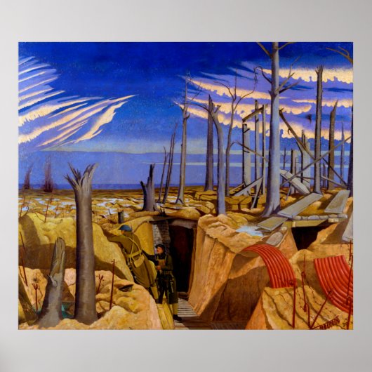 Oppy Wood van John Nash (1917) Poster (Voorkant)