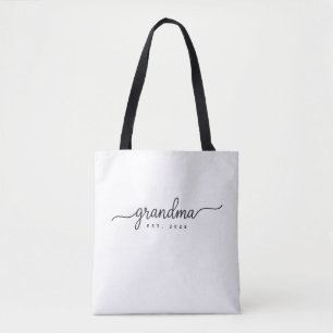 Opr. 20XX Toekomstige Oma Cadeau voor Oma Tote Bag