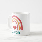 Oprah Vintage Boho Regenboog Koffiemok (Voorkant links)