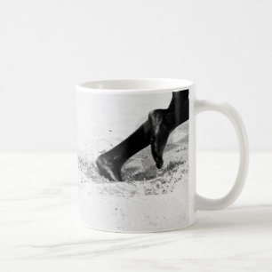 opraken van zand koffiemok