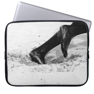 opraken van zand laptop sleeve