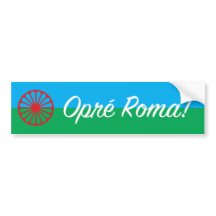 Opre Roma-bumpersticker