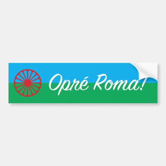 Opre Roma-bumpersticker Bumpersticker (Voorkant)