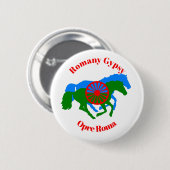 Opre Roma Romany Gypsy Button (Voorkant /achterkant)