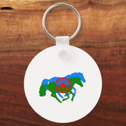 Opre Roma Romany Gypsy Sleutelhanger (Achterkant)