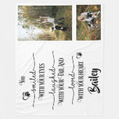 oprecht eerbetoon fleece deken (Voorkant)