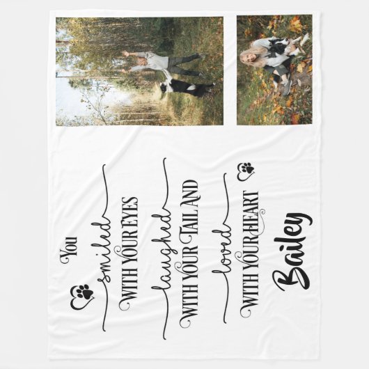 oprecht eerbetoon fleece deken (Voorkant)