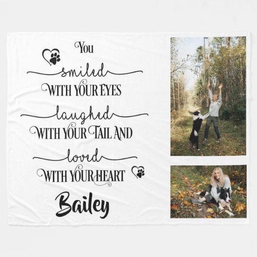 oprecht eerbetoon fleece deken (Voorkant (Horizontaal))